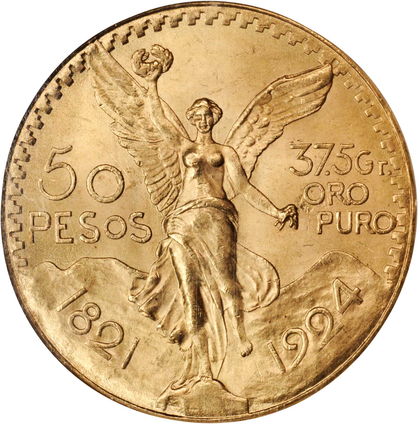 MEXICO. 50 Pesos, 1924. NGC MS-65. WINGS Approved. | Stacks Bowers