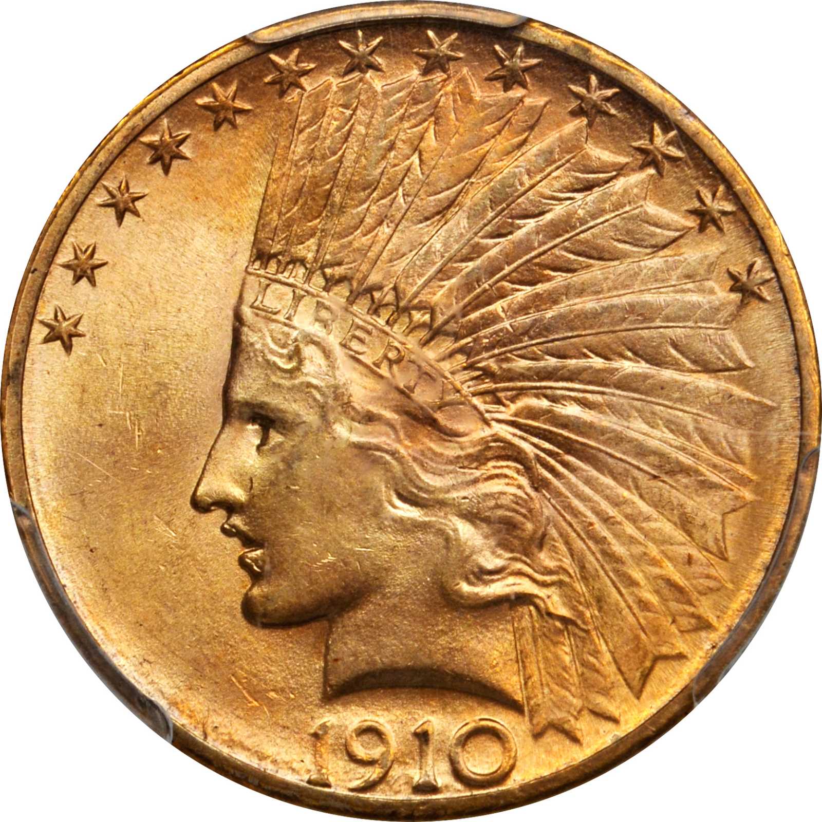 At Auction: 1910 2 1/2 Dollar Gold Indian Coin