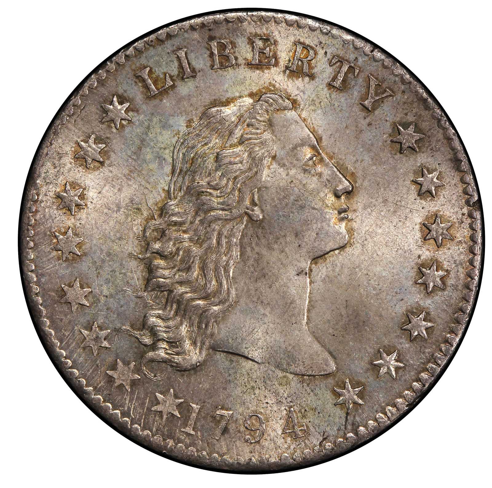 1794 Flowing Hair Silver Dollar Bowers Borckardt 1 Bolender 1