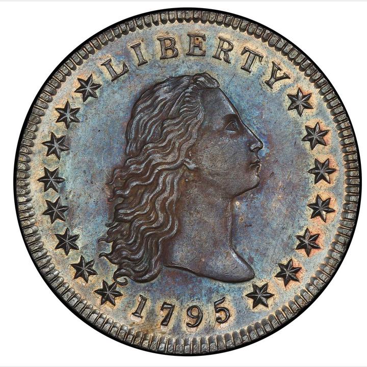 1795 Flowing Hair Silver Dollar Bowers Borckardt 18 Bolender 7