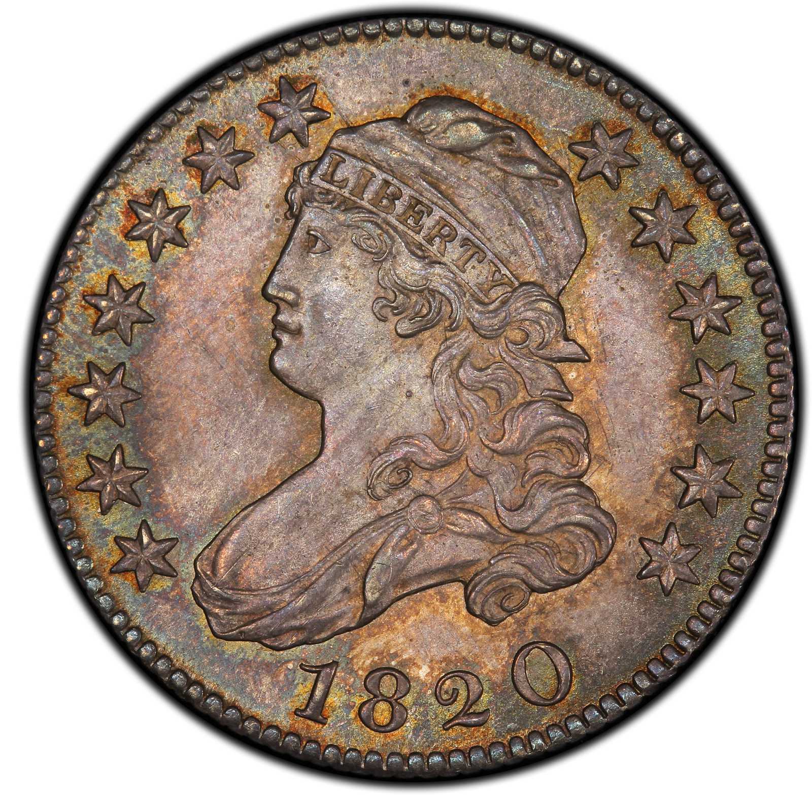 1820 Capped Bust Quarter Browning 1 Rarity 5 Large 0 Mint