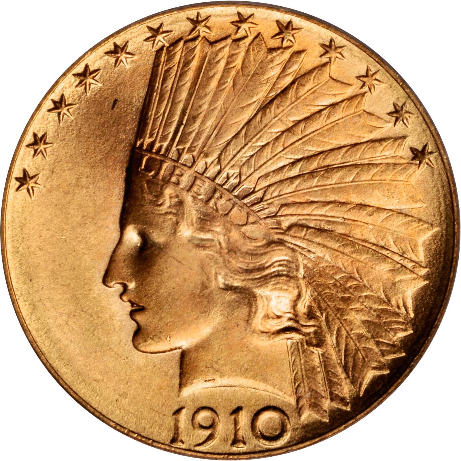 At Auction: 1910 2 1/2 Dollar Gold Indian Coin