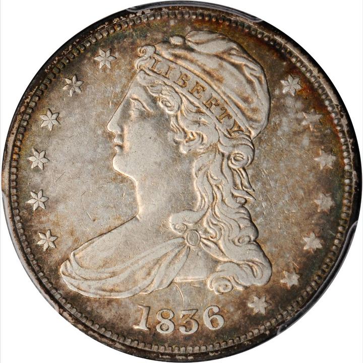Download 1836 Capped Bust Half Dollar. Reeded Edge. Genuine--Code 98, Graffiti (PCGS). | Stacks Bowers