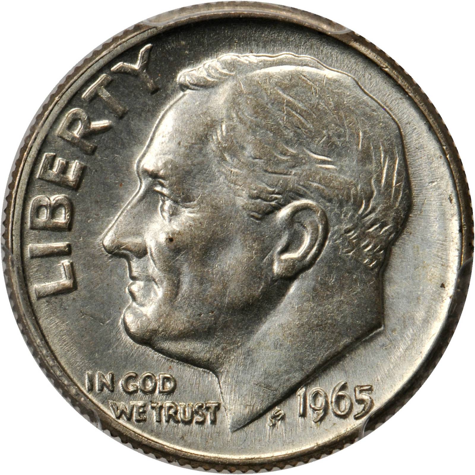 1965 Roosevelt Dime--Struck on a Silver Dime Planchet--MS-62 (PCGS). Secure  Holder. | Stacks Bowers