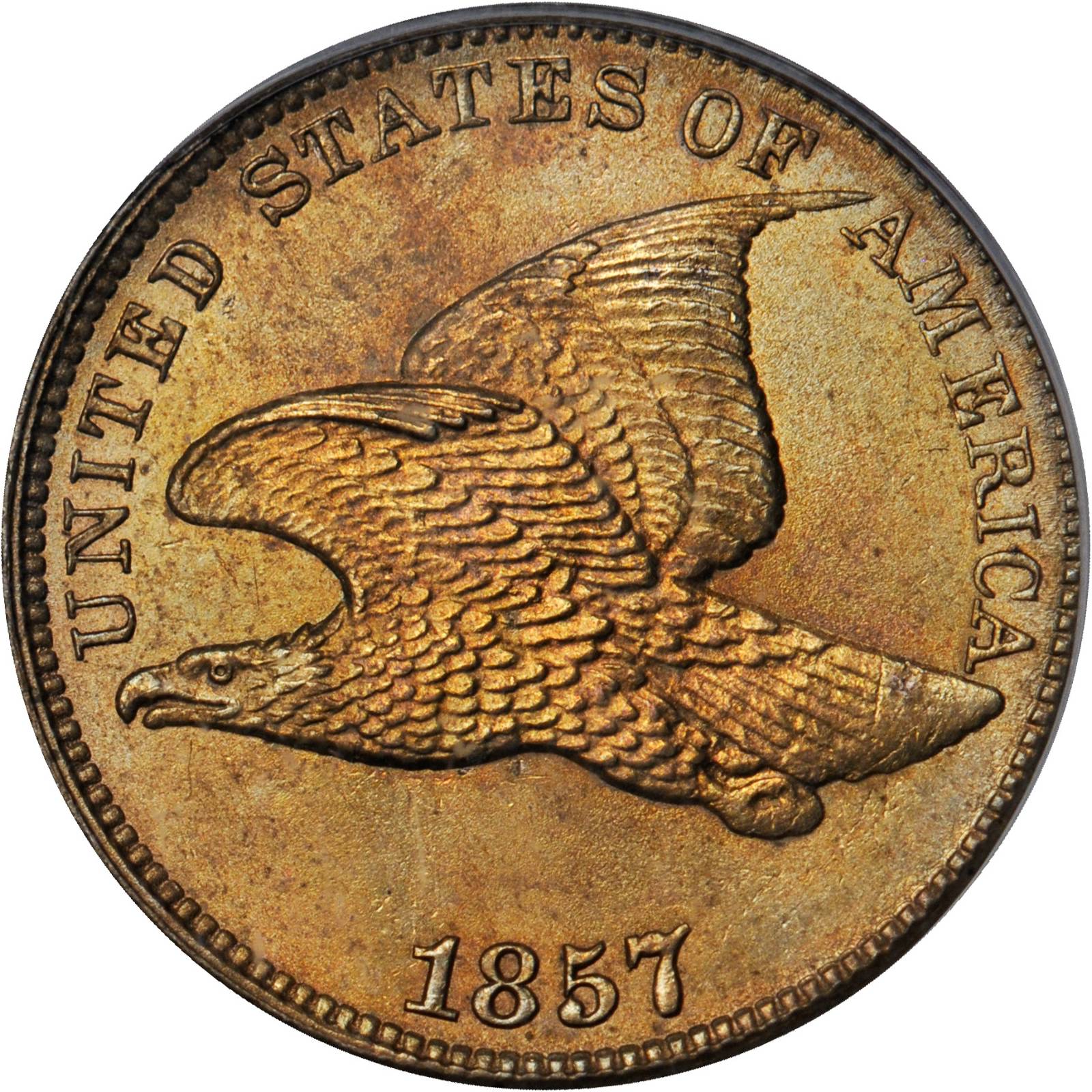 Collectible vintage US coin - 1857 Flying eagle selling Penny