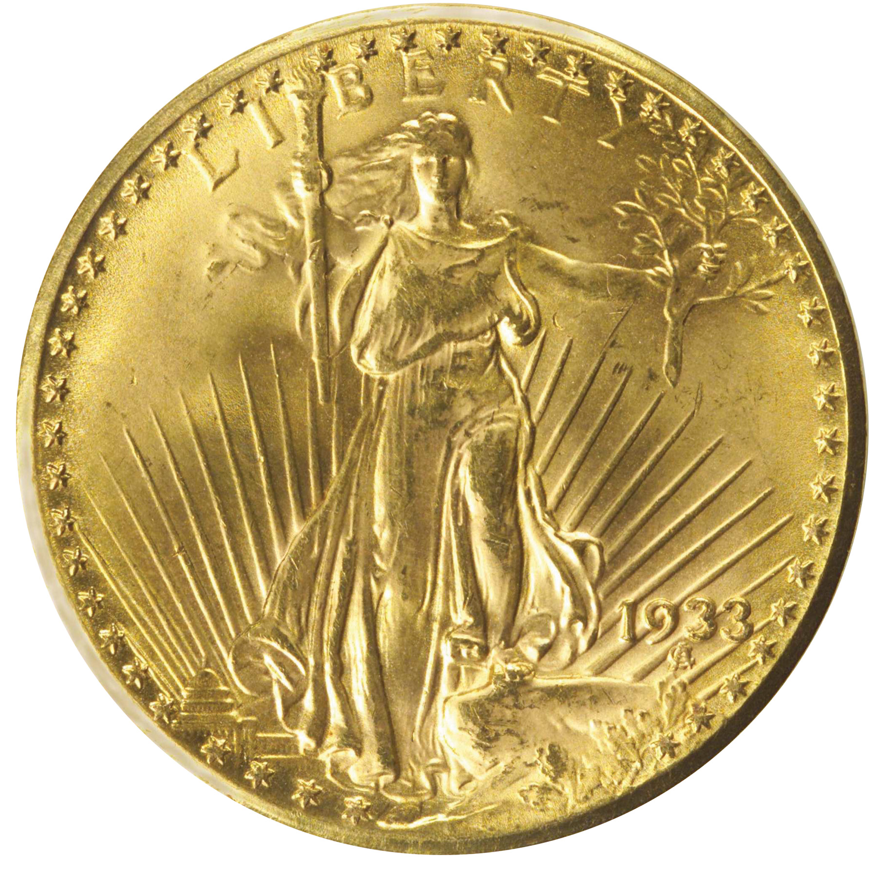 AHS Fantasy Coin 1933 $20 Gold Clad Proof Ltd.Ed 