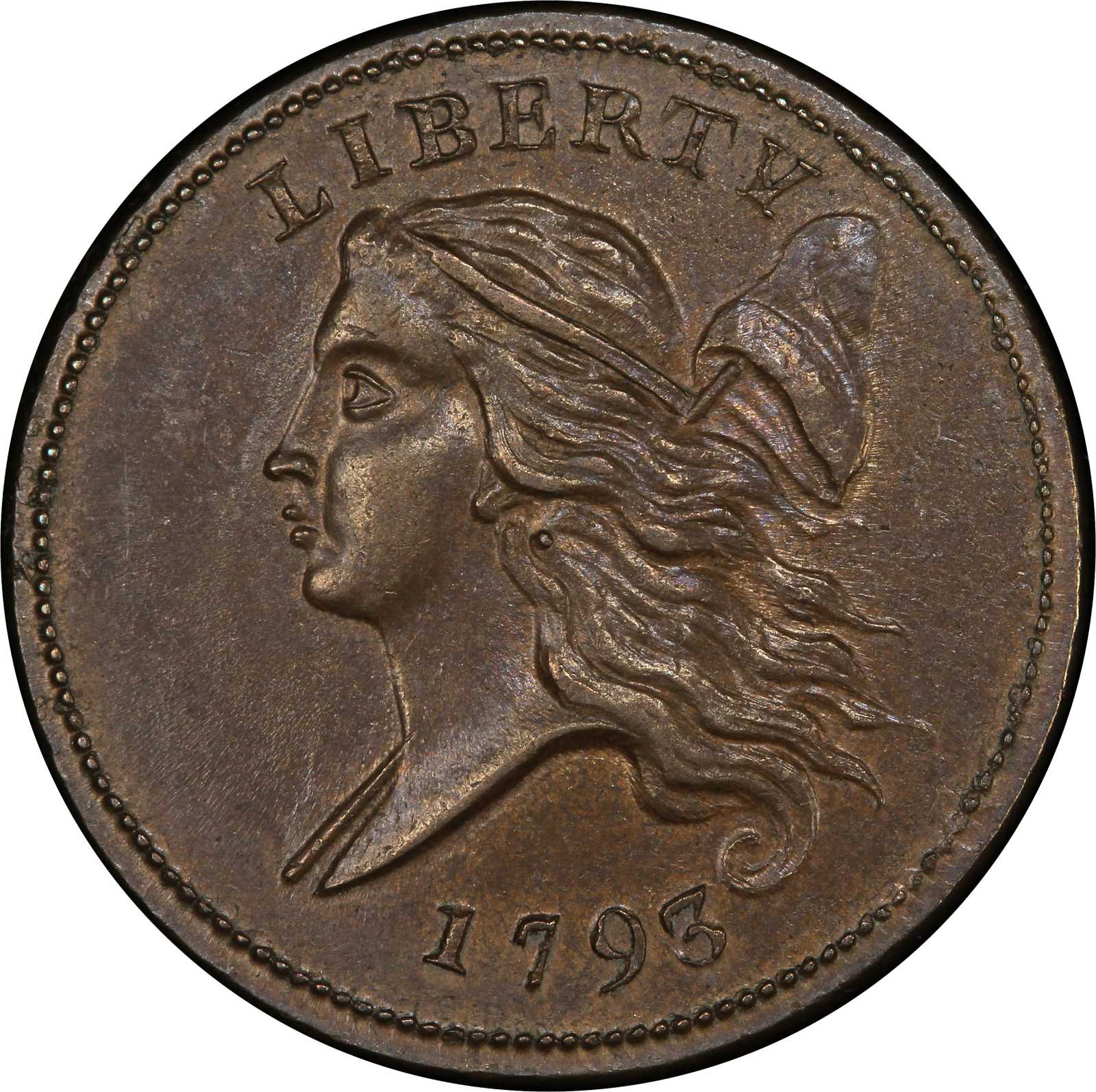 Download 1793 Liberty Cap Half Cent. Cohen-3. Rarity-3. Mint State-64 BN (PCGS). | Stacks Bowers