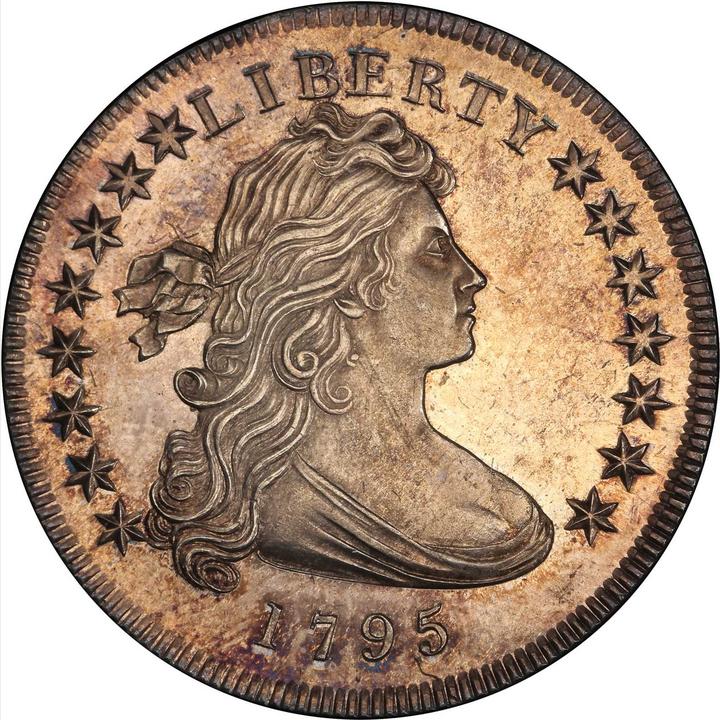 1795 $1 Draped Bust Silver Dollar (Centered Bust) PCGS MS62