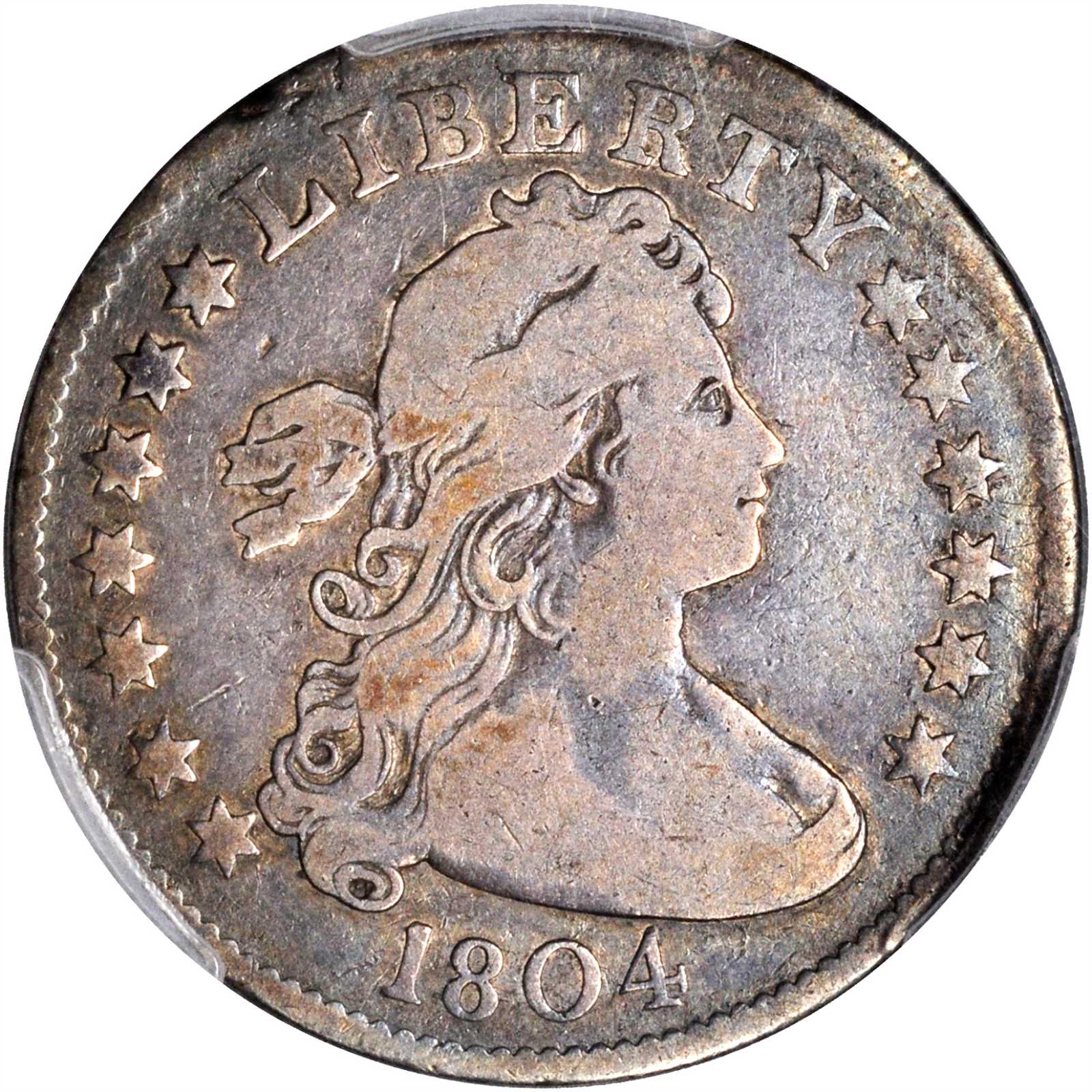 1804 Draped Bust Quarter B 2 Rarity 5 Fine 12 Pcgs Stacks