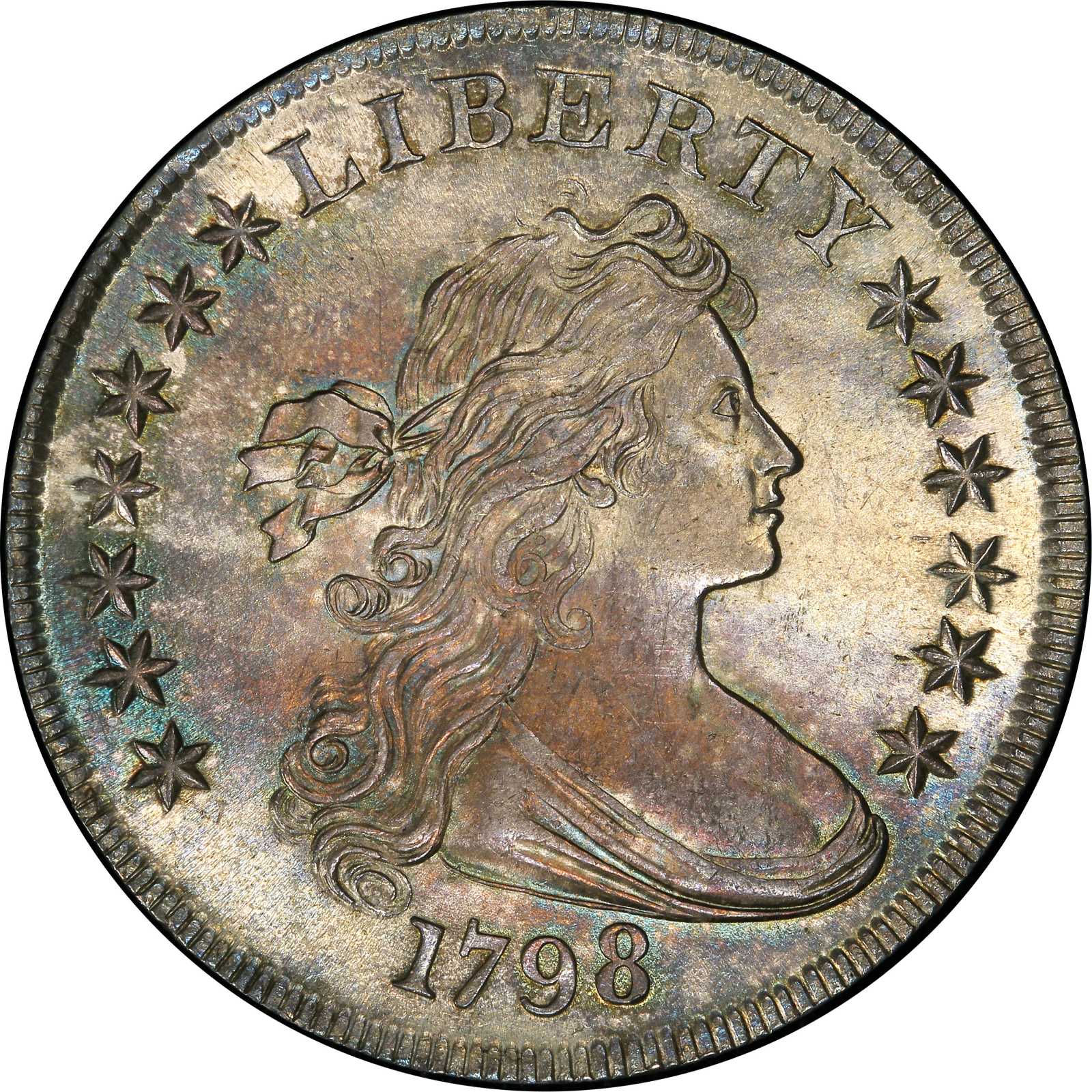 1798 Draped Bust Silver Dollar Bowers Borckardt 113 Bolender 27