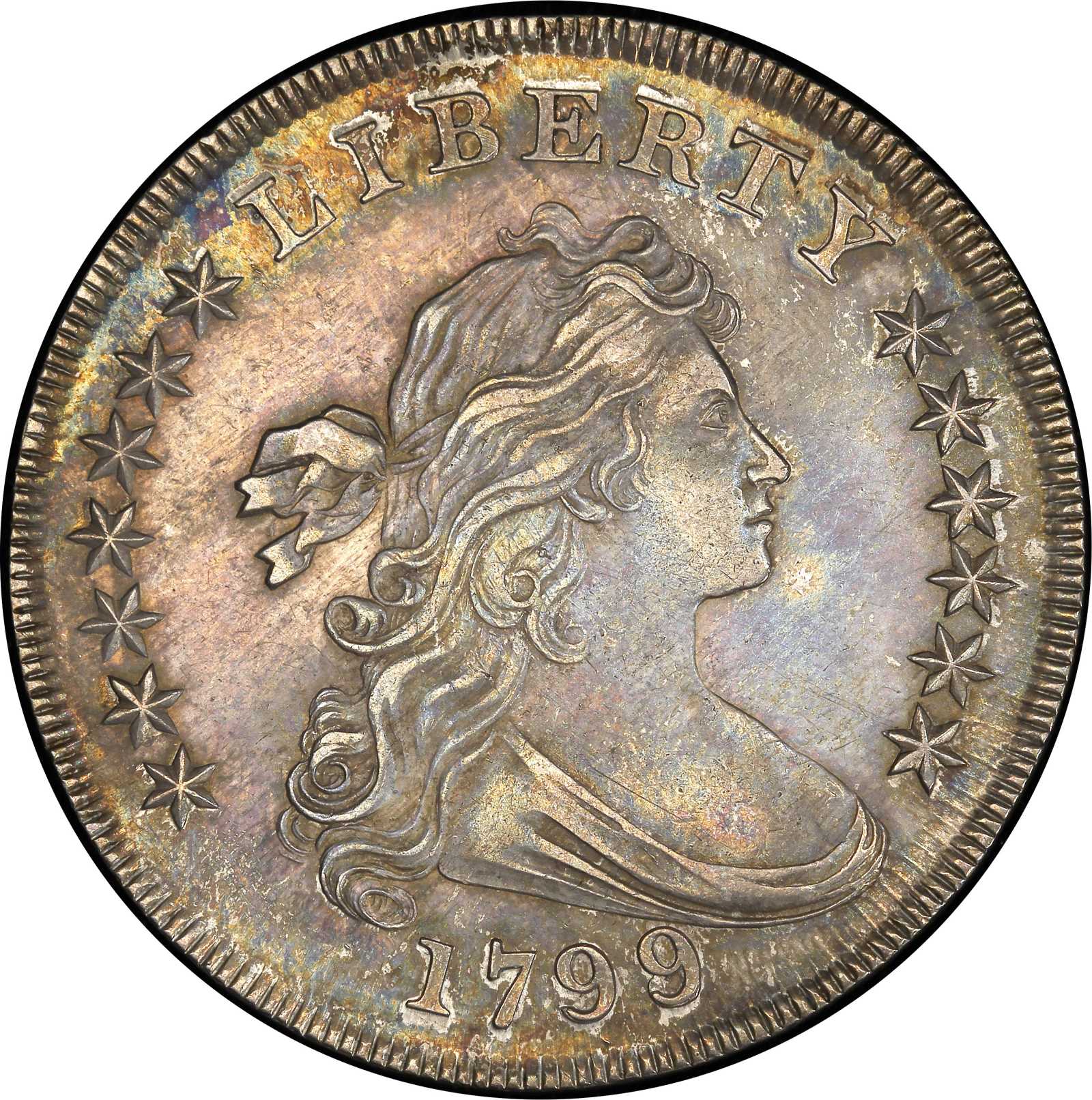 1799 8 Draped Bust Silver Dollar Bowers Borckardt 141 Bolender 3