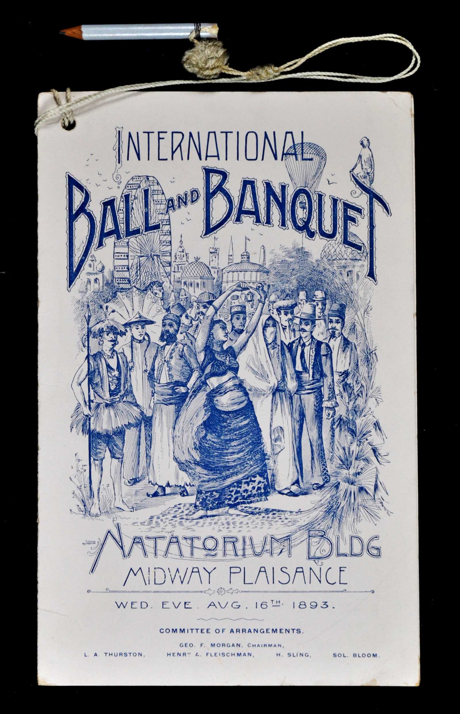 Program and Menu for the International Ball and Banquet Held at the ...