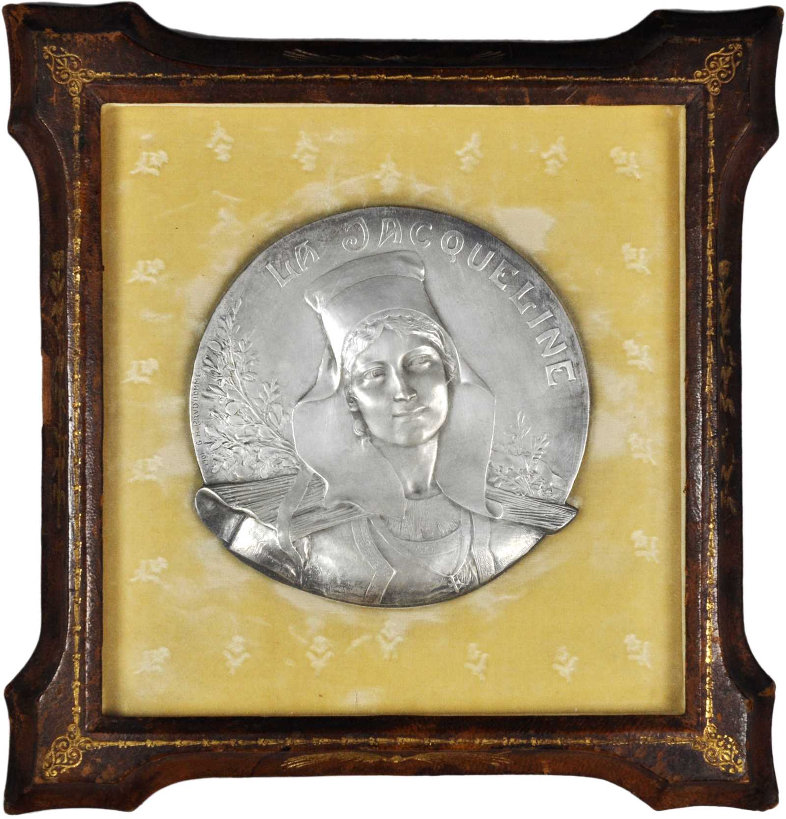 FRANCE. Prud'homme. Silvered Bronze Galvano. "La