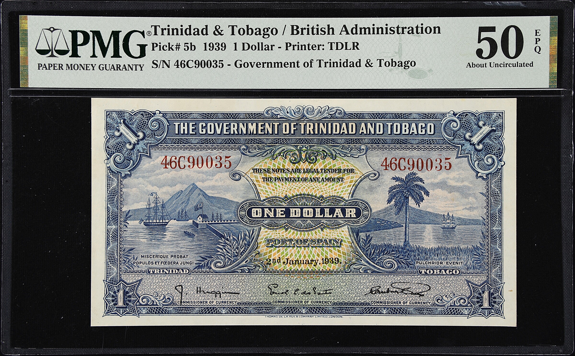 Trinidad e Tobago 1 Dolar 1939