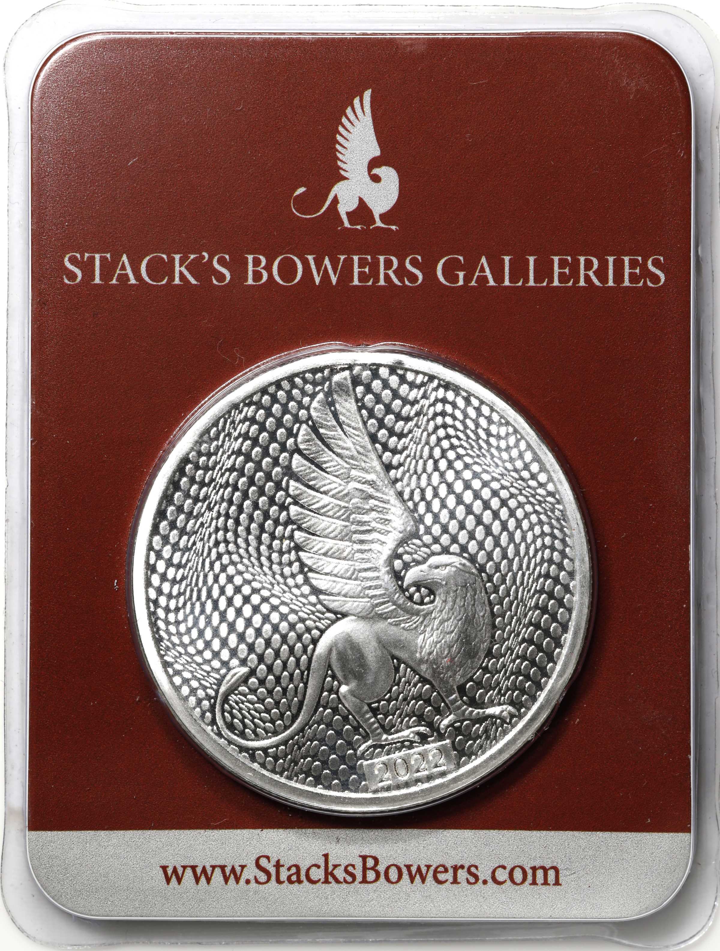 1 oz, 31.104 g ASW). Stack's Bowers Silver Round in Clamshell Case