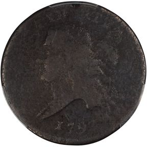 1793 Liberty Cap Half Cent. Head Left. C-4. Rarity-3. VG Details--Environmental Damage (PCGS).