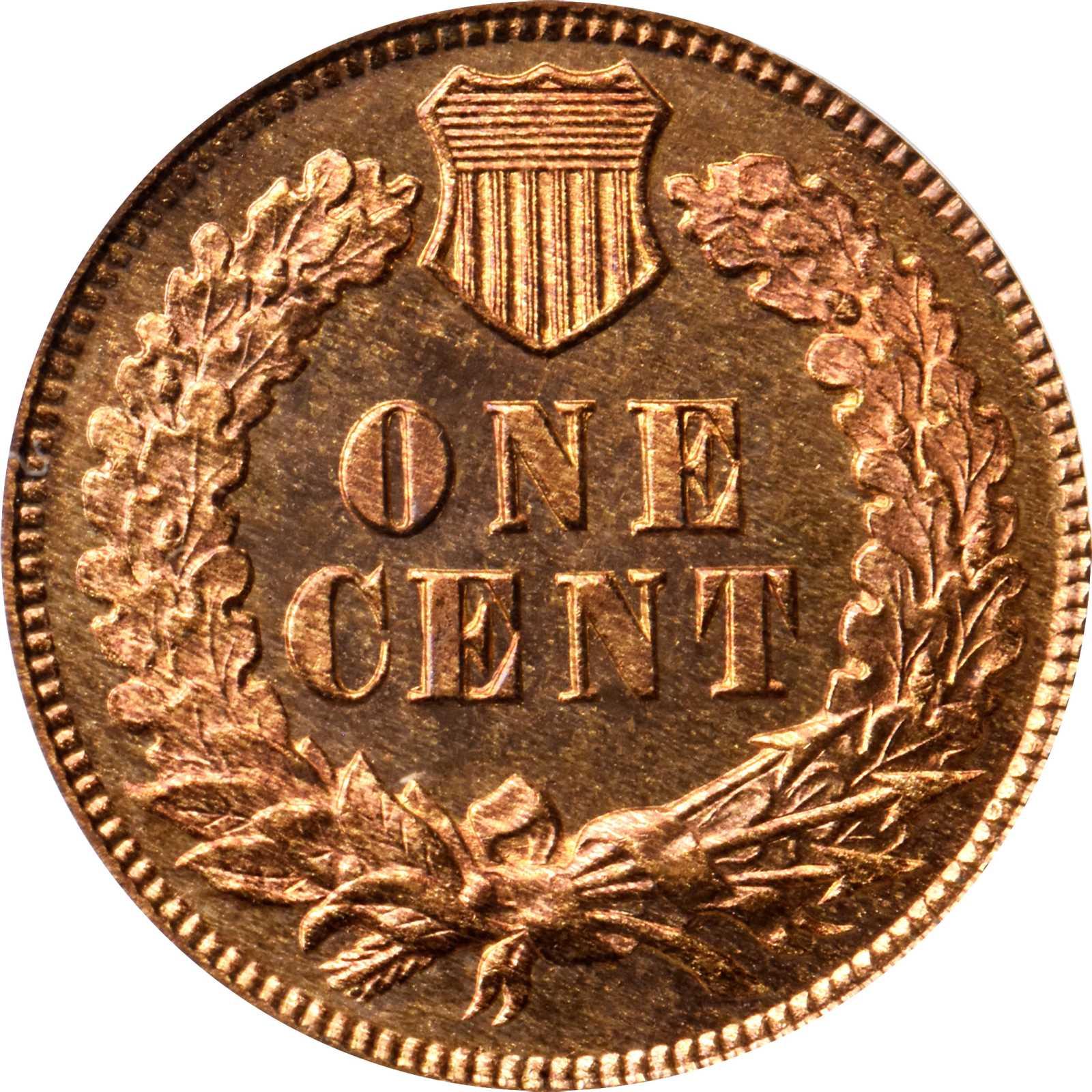 1877 Indian Cent. Snow-PR3. Proof-67 RD