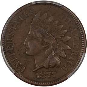 1877 Indian Cent. VF-35 (PCGS).