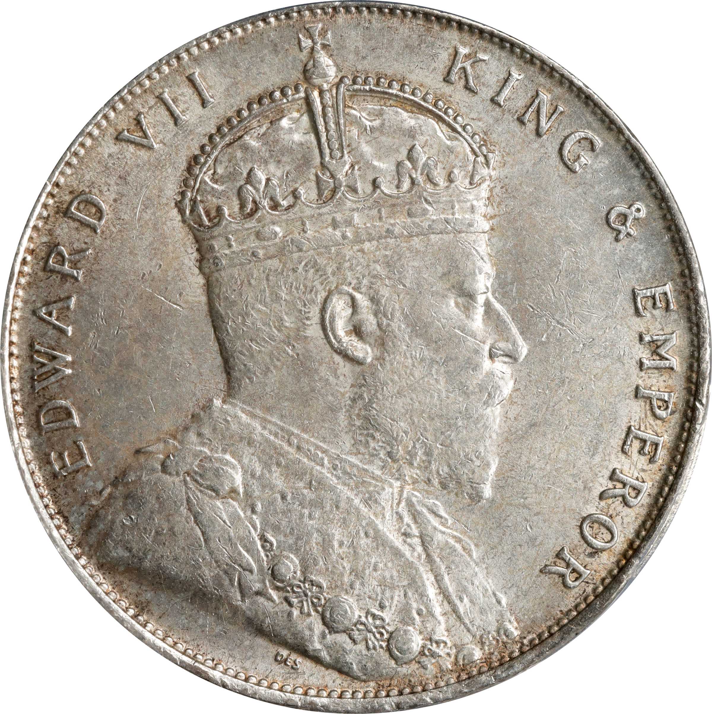 STRAITS SETTLEMENTS. Dollar, 1909. London Mint. Edward VII. PCGS