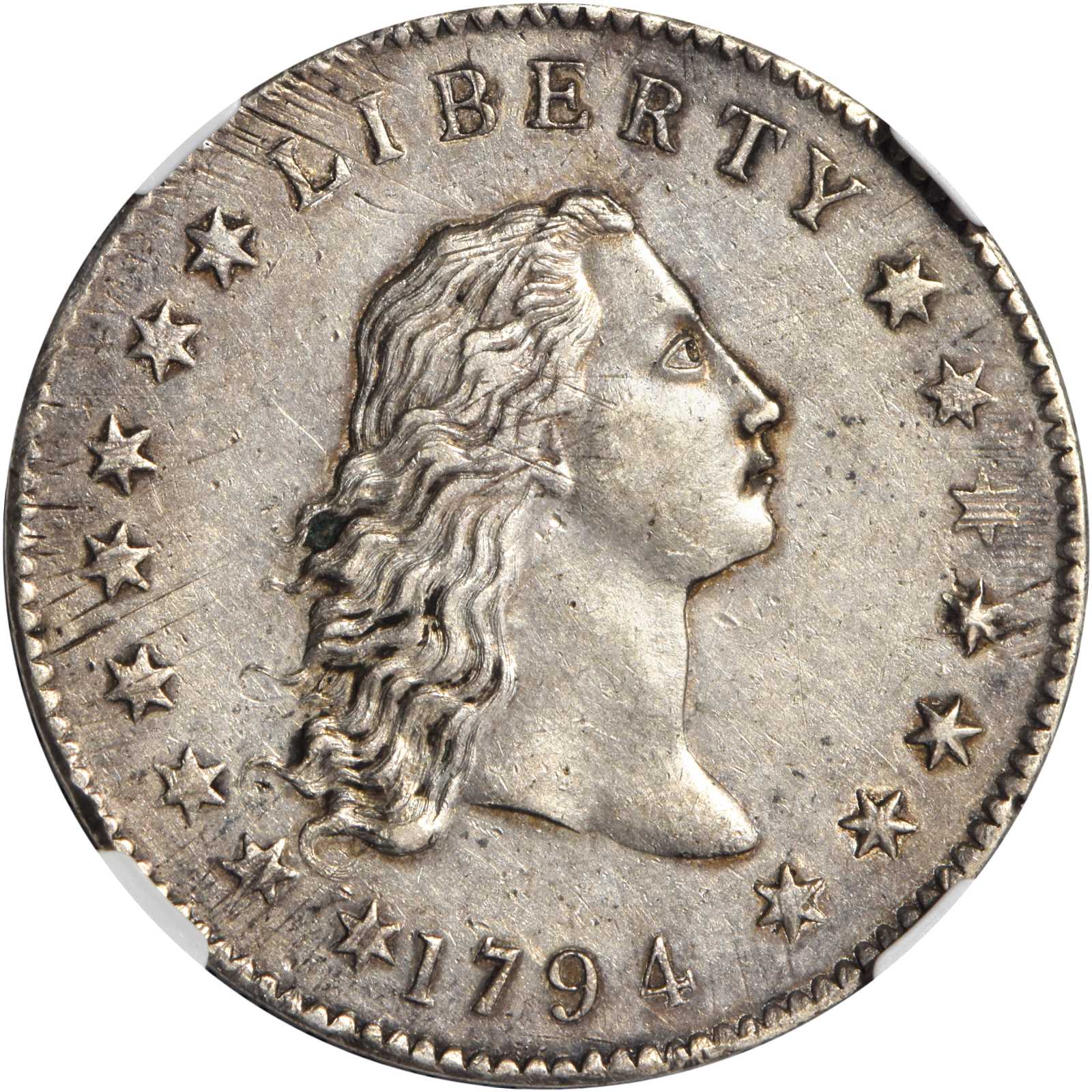 1794 Flowing Hair Silver Dollar. BB-1, B-1, the only known dies. Rarity ...