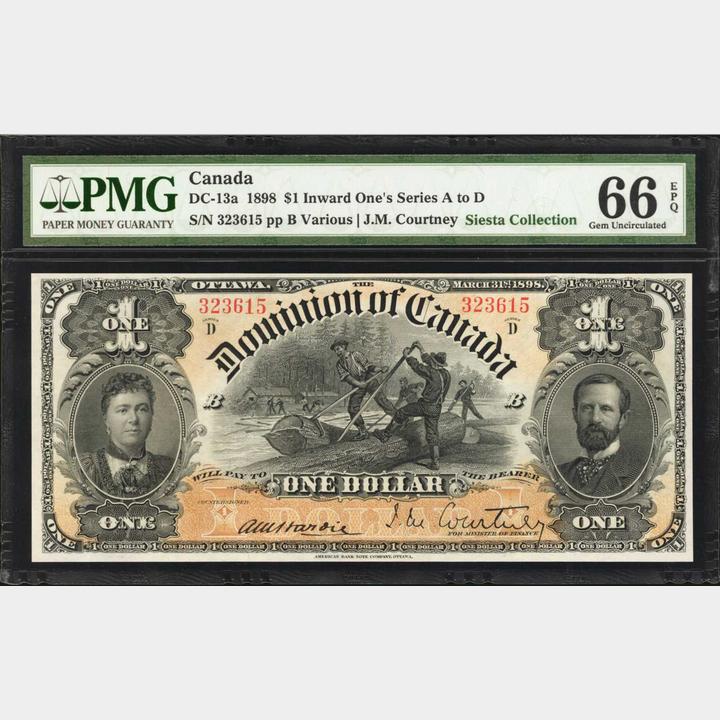 CANADA. Dominion of Canada. 1 Dollar, 1898. DC-13a. PMG Gem Uncirculated 66  EPQ.