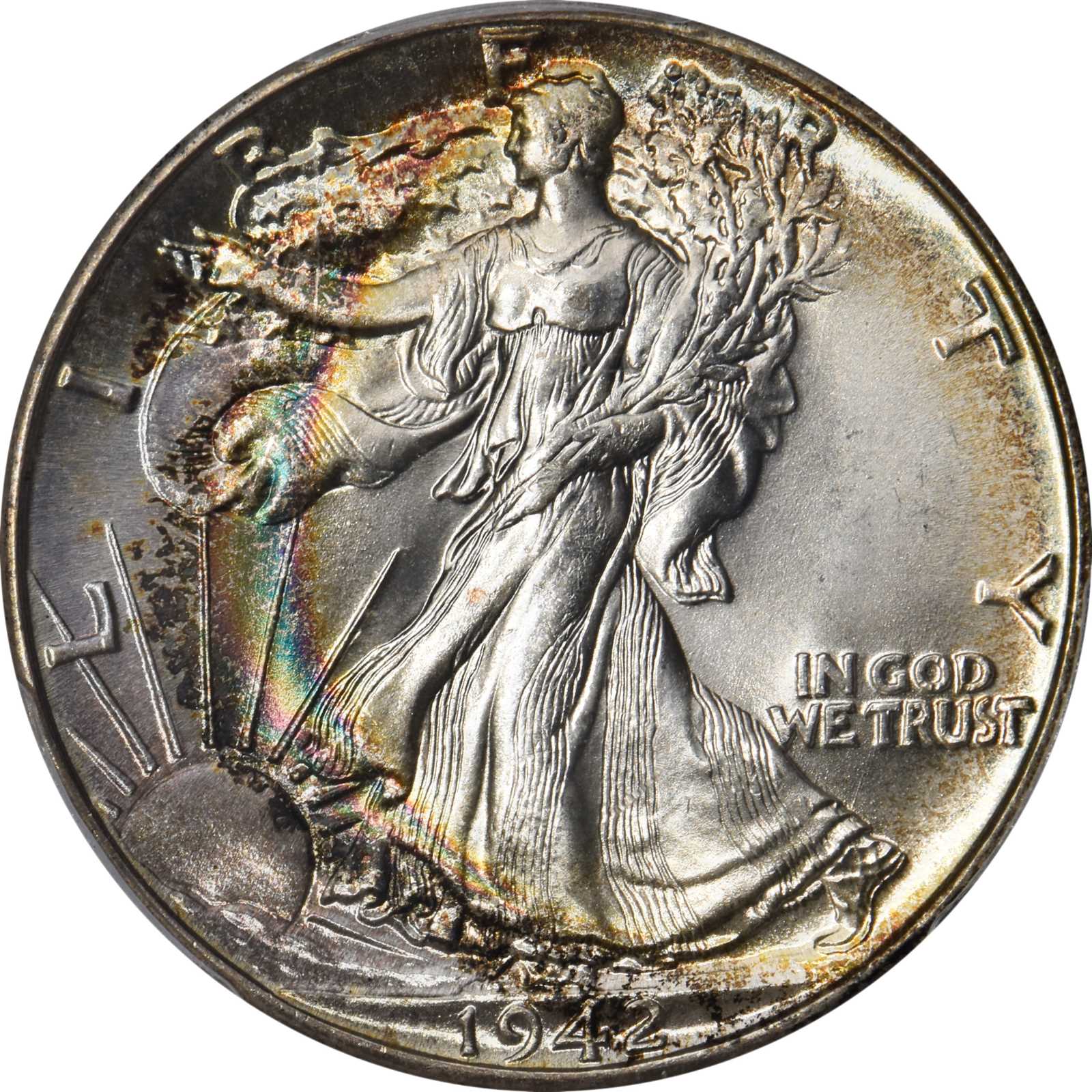 1942 Walking Liberty Half Dollar. MS 68 PCGS . CAC. Stacks Bowers