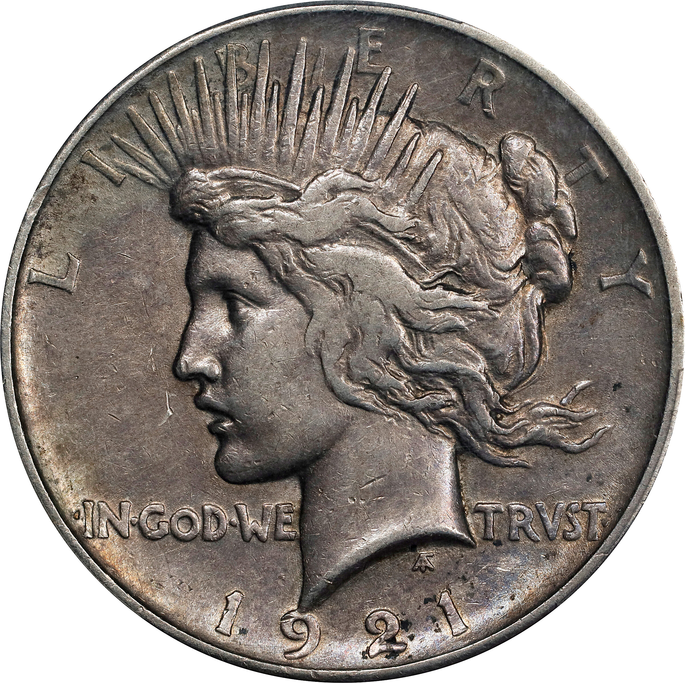 1921 Peace Silver Dollar. High Relief. EF-45 (PCGS). CAC. | Stacks