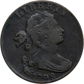 1851 Braided Hair Half Cent. C-1, the only known dies. Rarity-1. MS-64 BN  (NGC). CAC. OH.