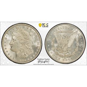 1880/79-CC Morgan Silver Dollar. VAM-4. Top 100 Variety. Reverse of 1878. MS-64 (PCGS).