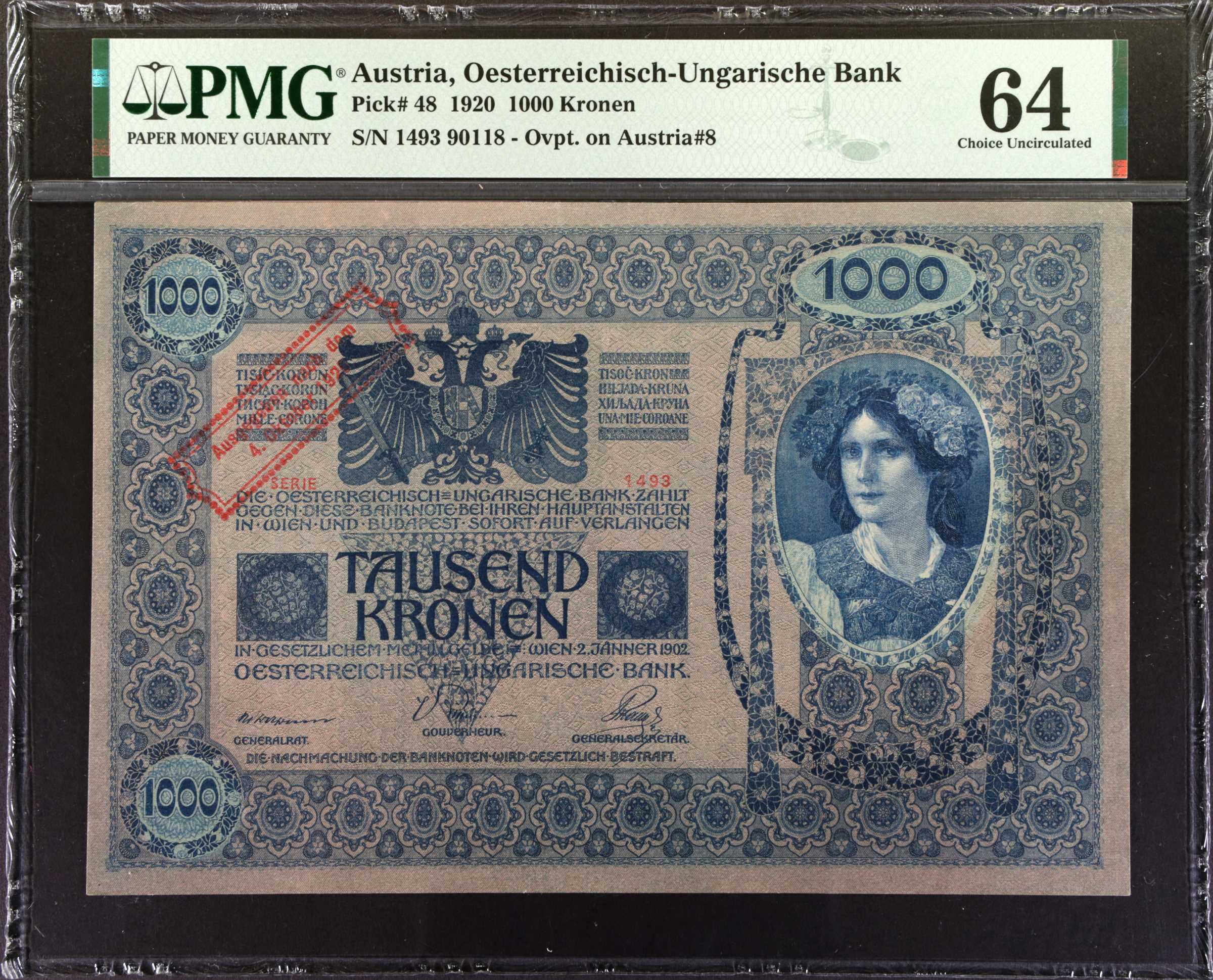 人気カラーの World Banknote Grading AUSTRIA《Oesterreichisch