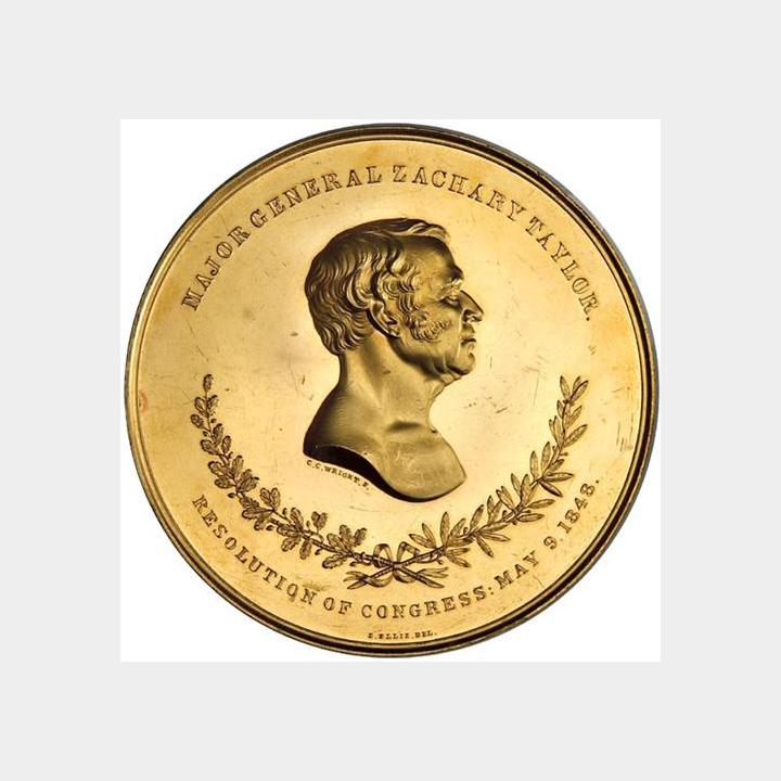 Solid Bronze Medal California Gold Rush 1849 
