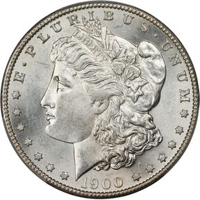 1900-S Morgan Silver Dollar. MS-63 (PCGS).