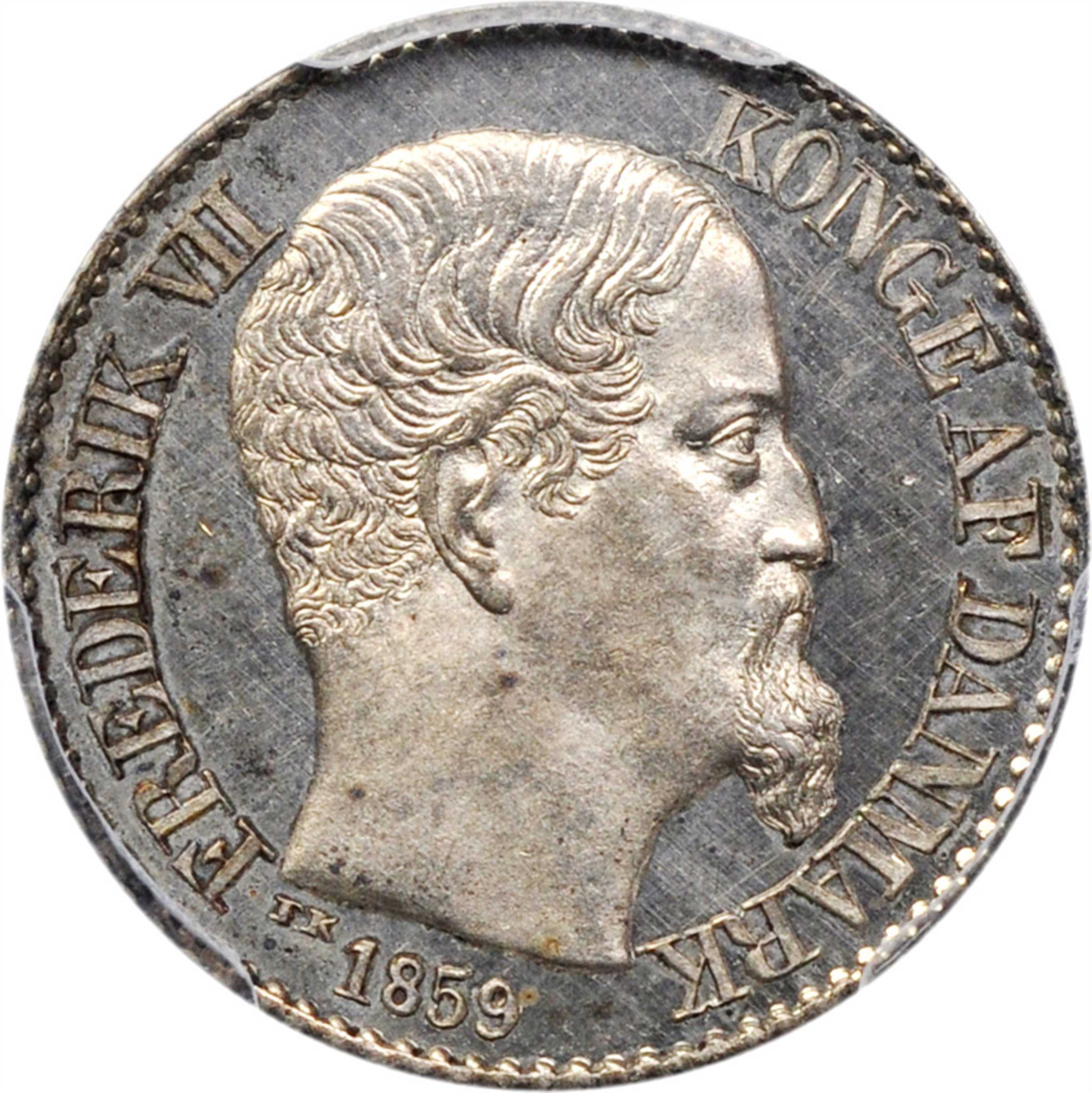 DANISH WEST INDIES. 5 Cents, 1859. Copenhagen Mint. Frederik VII ...