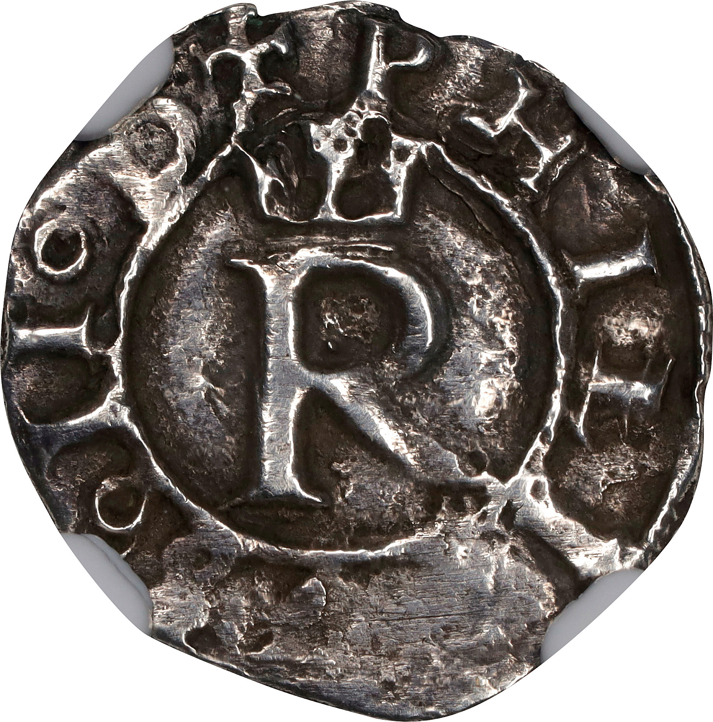 PERU. Cob 1/4 Real, ND (ca. 1568-70)-R. Lima Mint. Philip II. NGC 