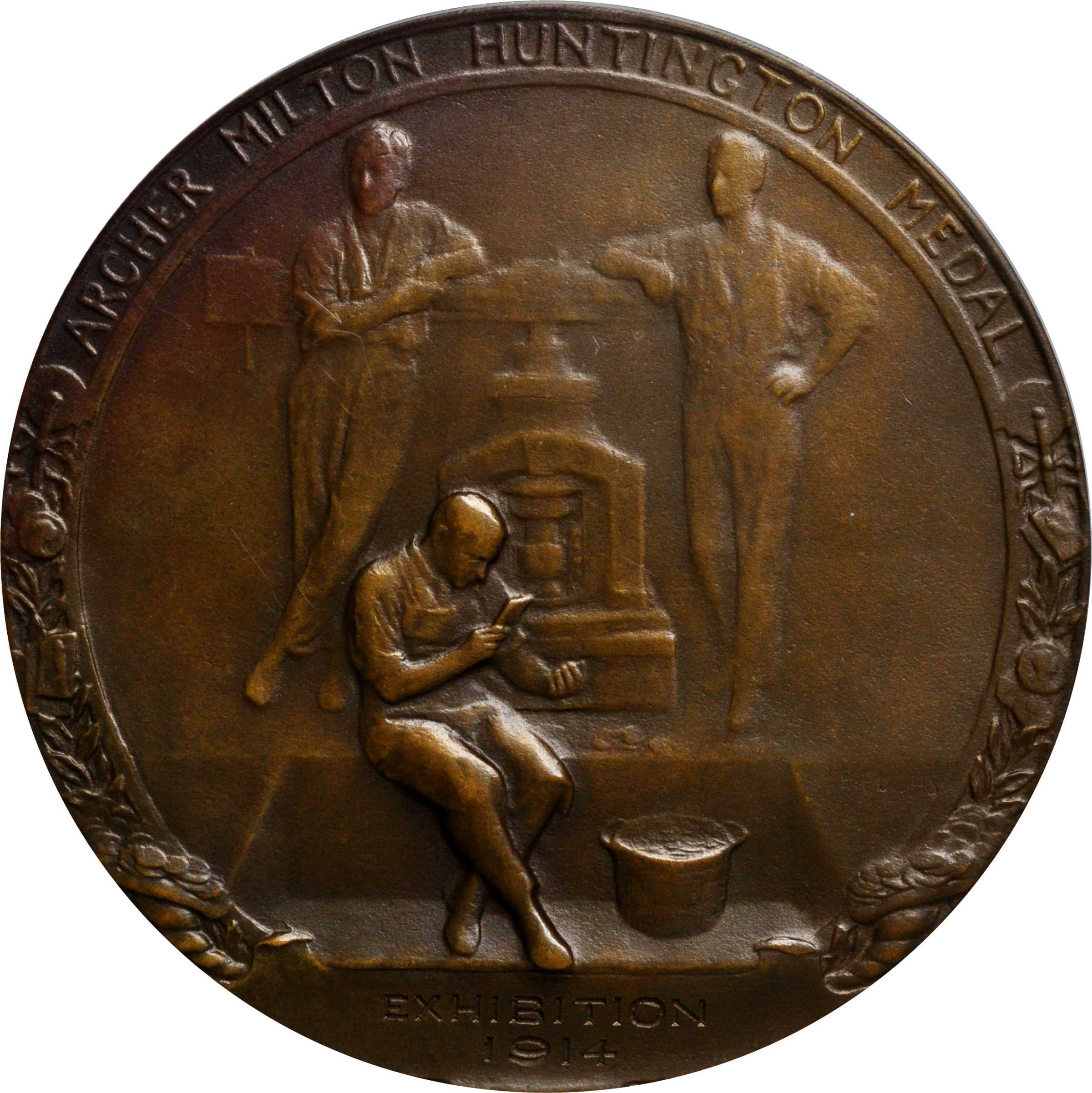 1914 Archer Milton Huntington Medal. By Emil Fuchs. Miller 18