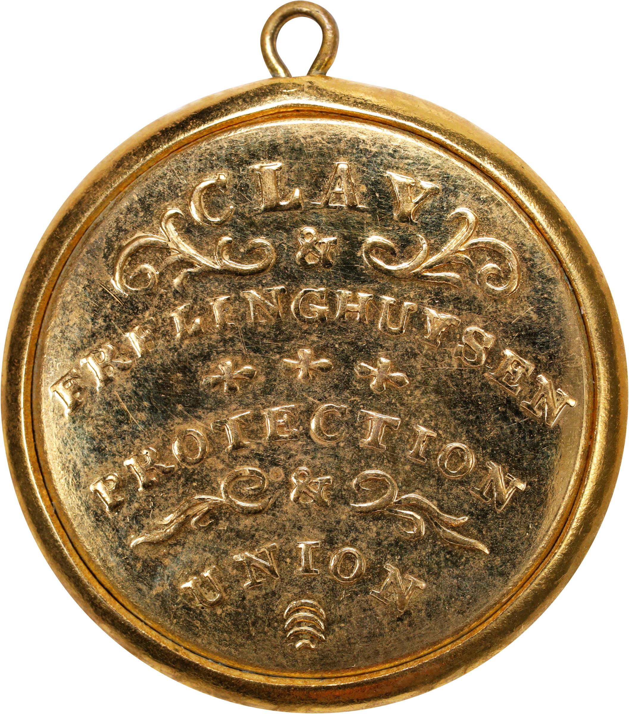 Undated (1844) Henry Clay Campaign Shell Medalet. DeWitt-HC 1844-46 ...