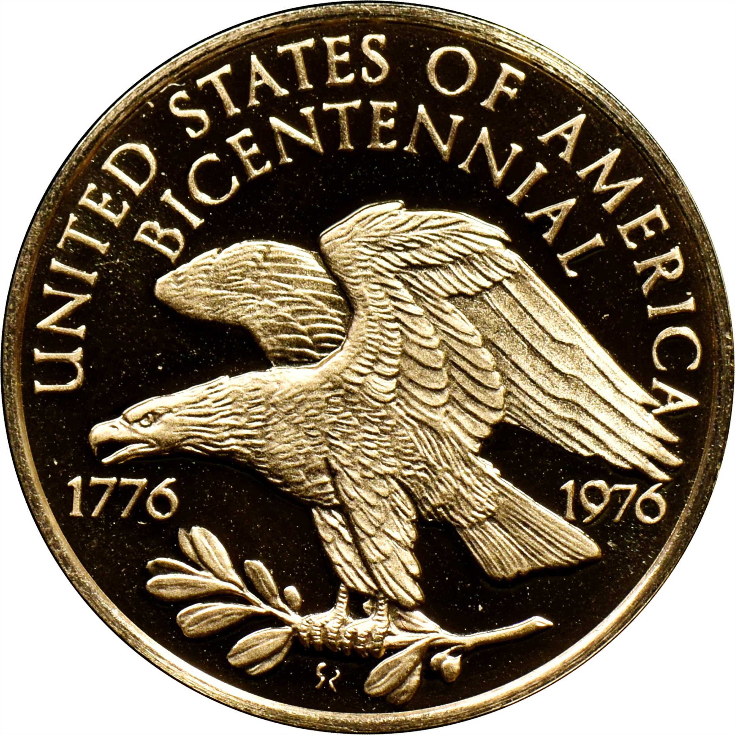 UNITED STATES OF AMERICA. Gold Bicentennial Medal, 1976. Franklin ...