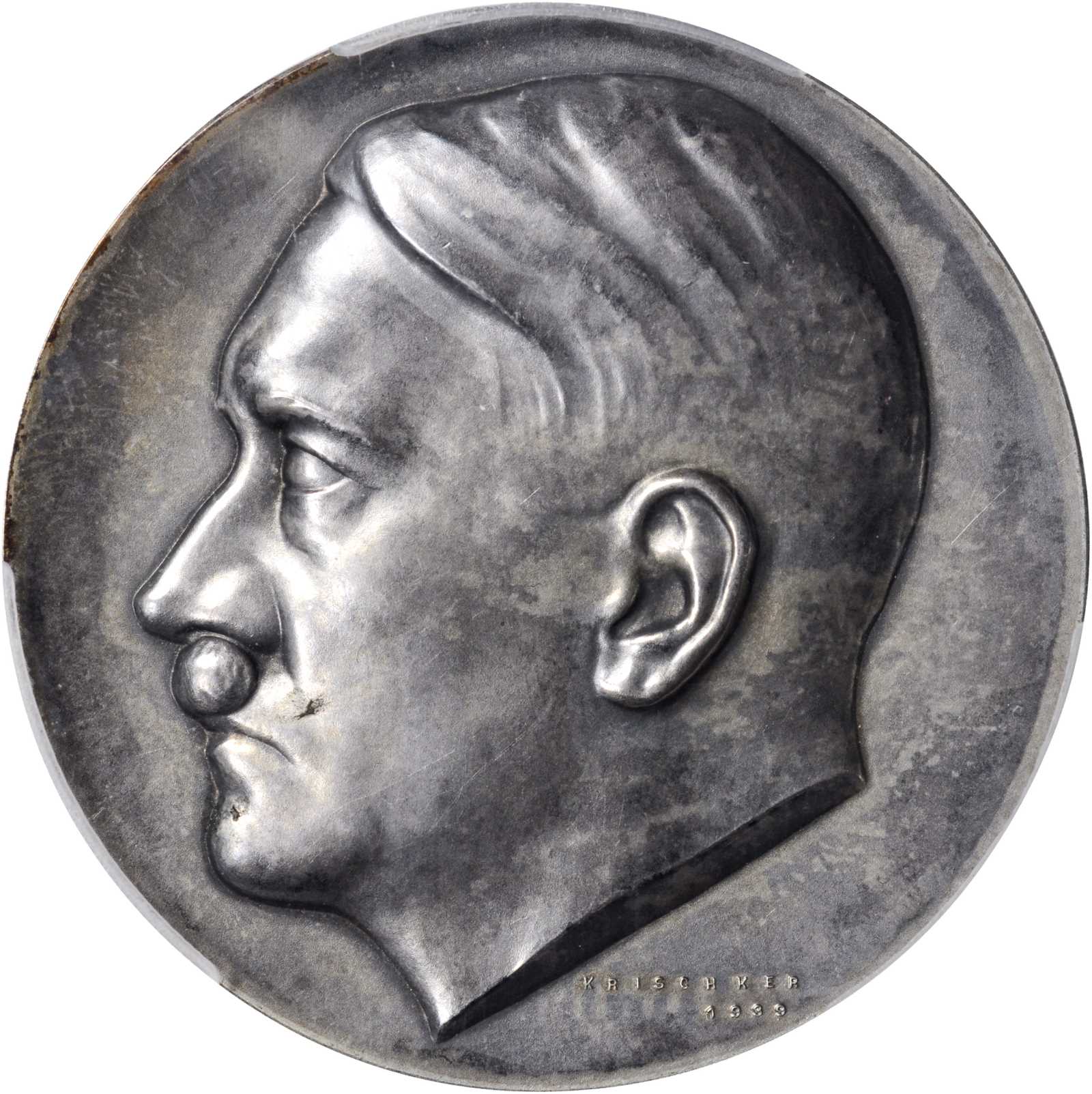 GERMANY. Adolf Hitler 50th Birthday Silver Medal, ND (1939). Berlin  Barnebys