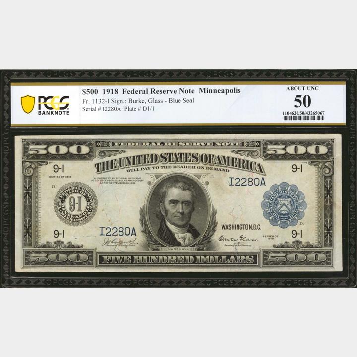 Fr.  I.  $ Federal Reserve Note. Minneapolis. PCGS