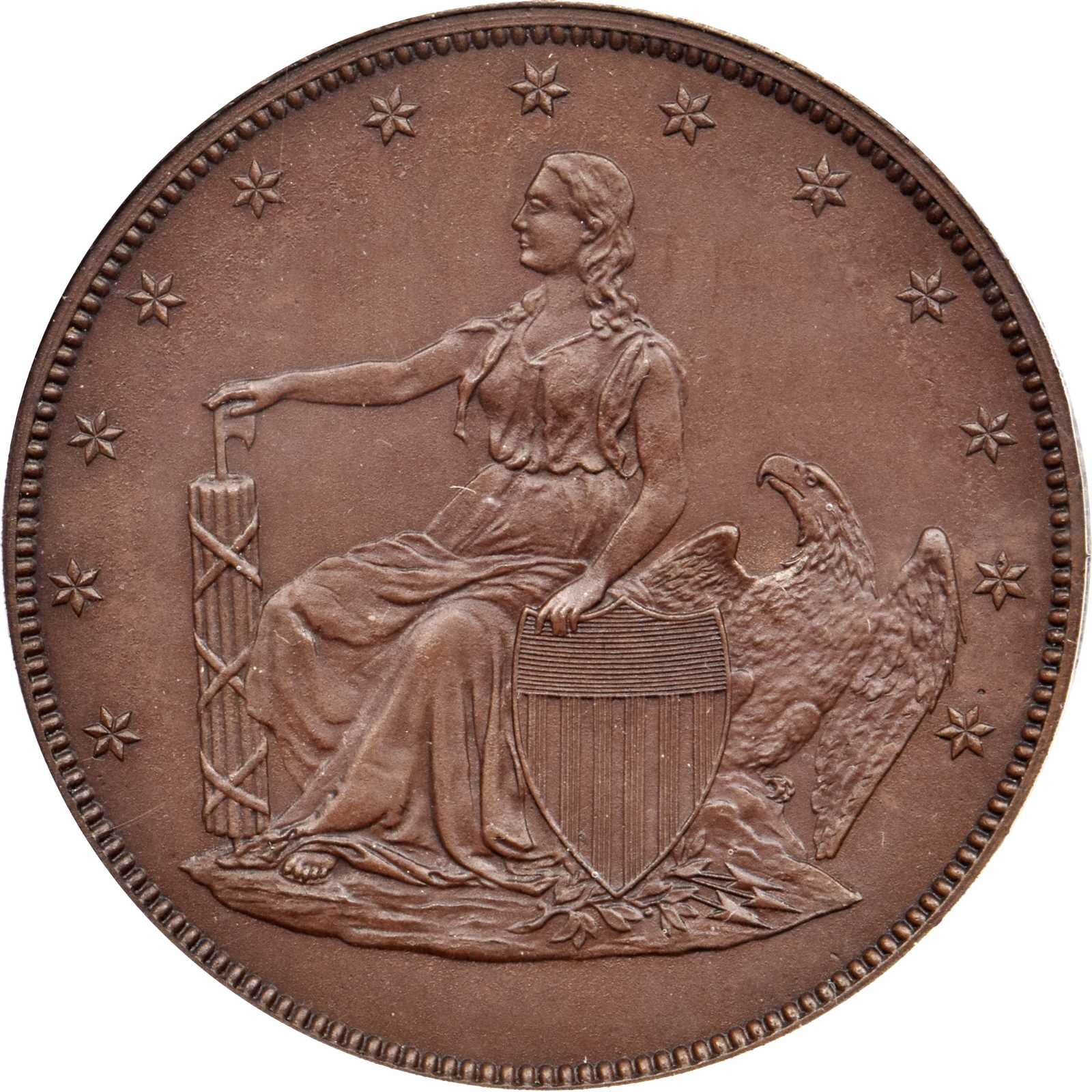1859 Pattern Double Eagle. Judd-257, Pollock-305. Rarity-6+. Copper ...