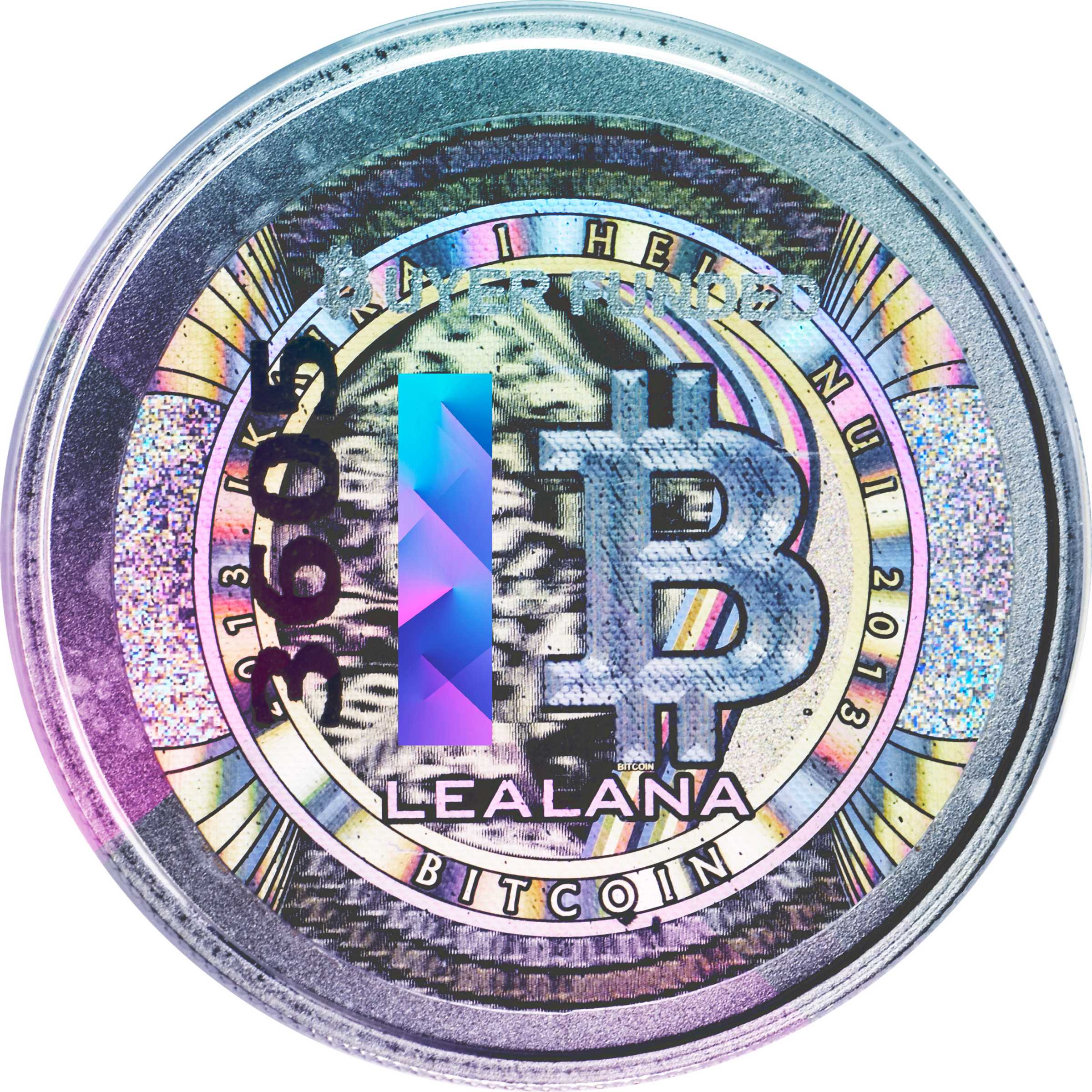 2013 Silver Lealana 0.1 Bitcoin (BTC). No. 3605. Series 1 ...