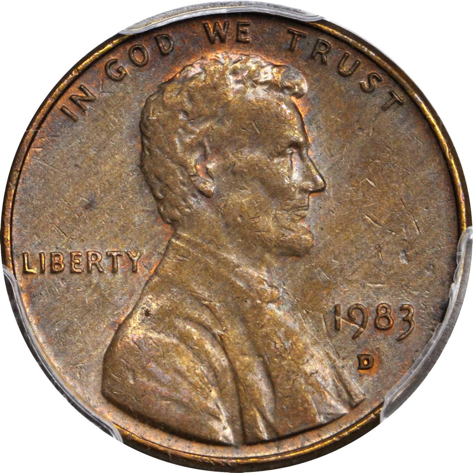 1983 P Lincoln Penny Red OBW BU 